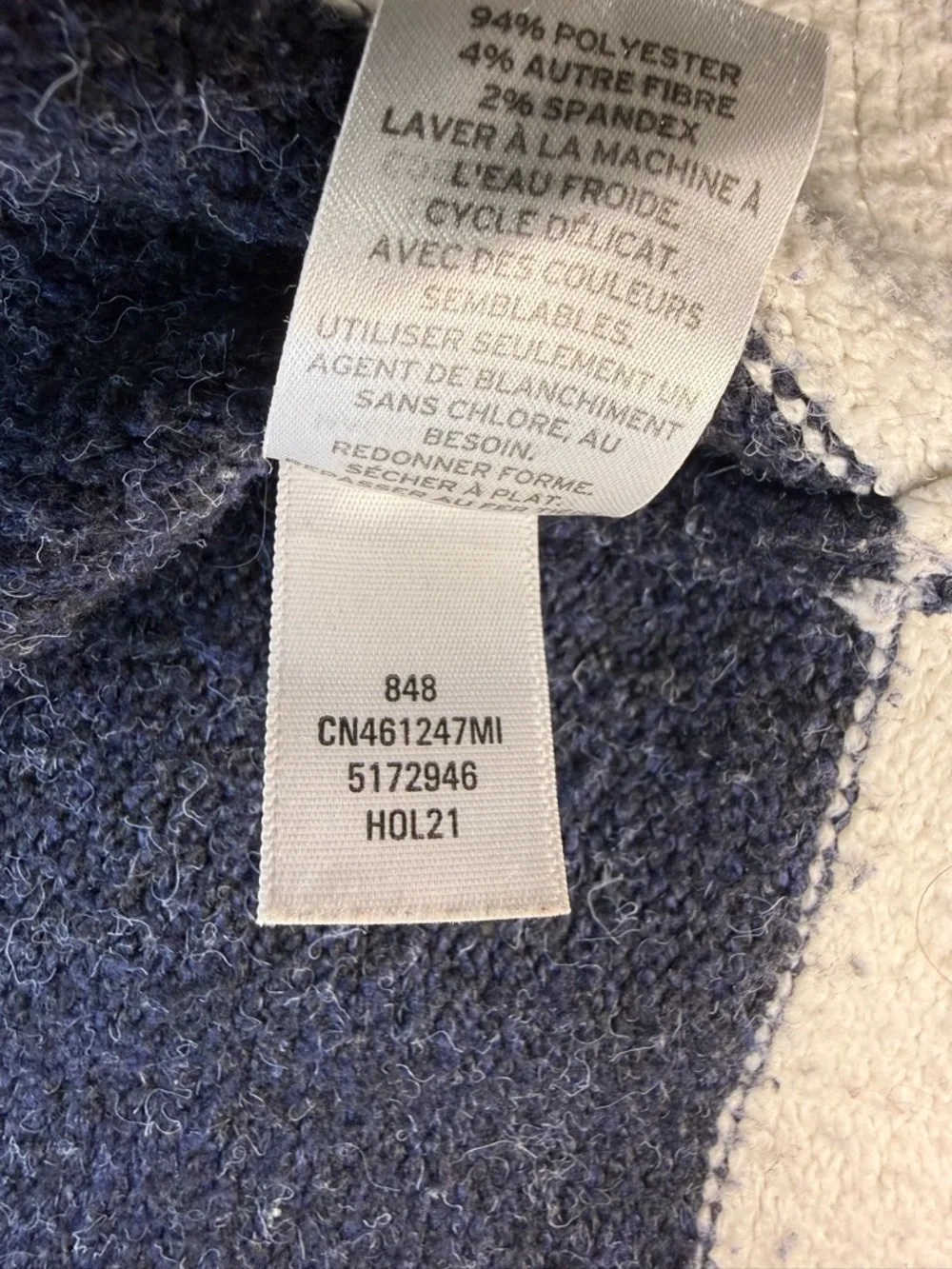 Caslon Striped Sweater Multicolor Crewneck Knit Cozy Size XS Fall Cottagecore - Picture 4 of 7